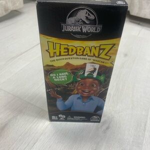 Hedbanz Jurassic World Kids Guessing Game - Yellow & Green